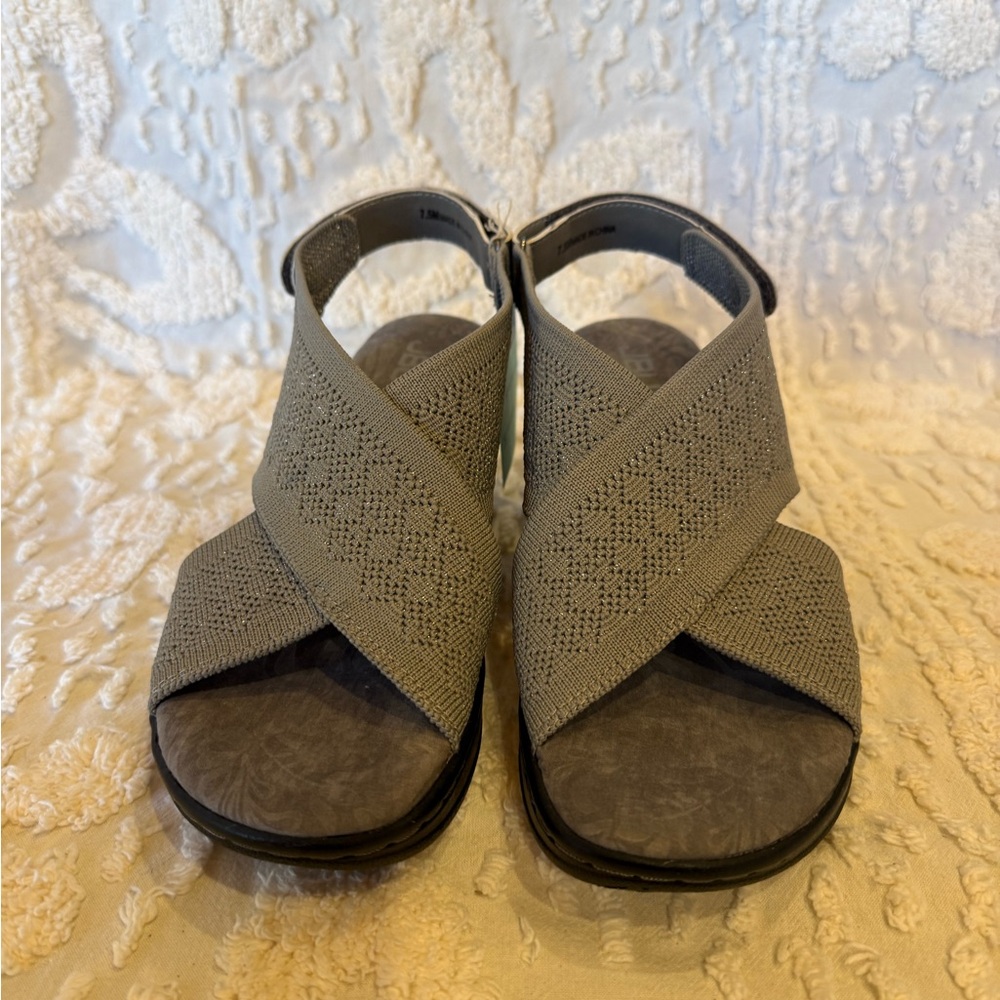 JBU Crisscross Stretch Sandals - Gray #534